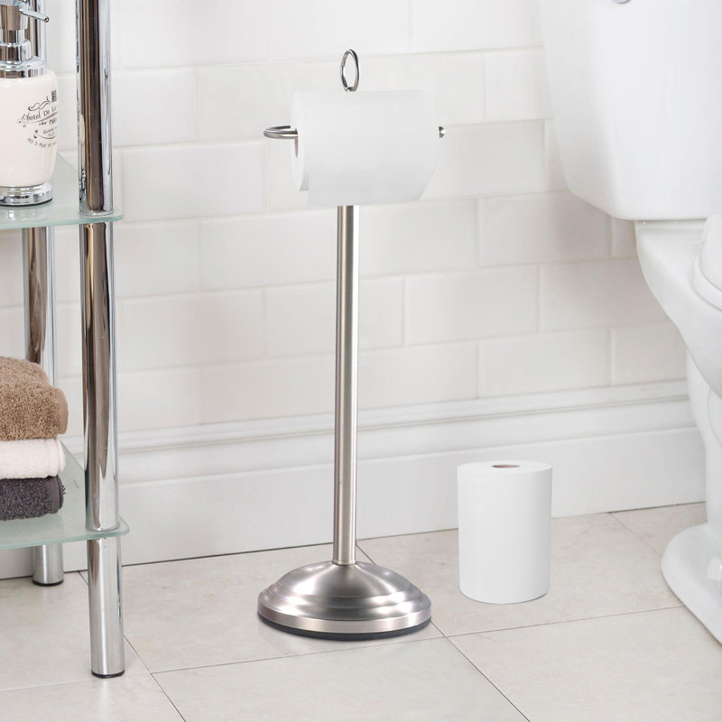NU Steel Free Standing Toilet Tissue Holder & Reviews | Wayfair